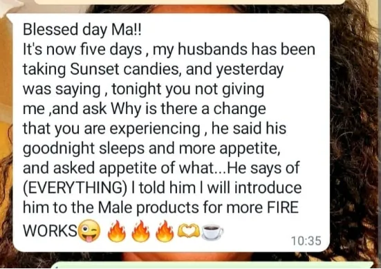 Customer testimony screenshot