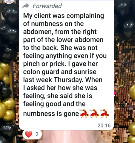 Customer testimony screenshot
