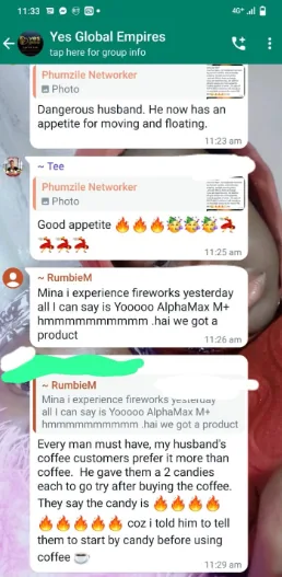 Customer testimony screenshot